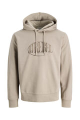 JJ REBEL Sudadera con capucha y estampado frontal gris