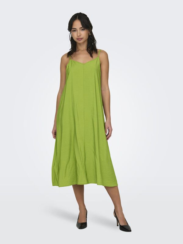JDY Vestido de al&ccedil;as midi verde