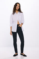 Springfield Jeans slim cropped negro