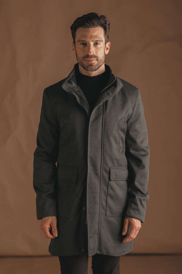 Celopman Abrigo Pa&ntilde;o Diagonal verde