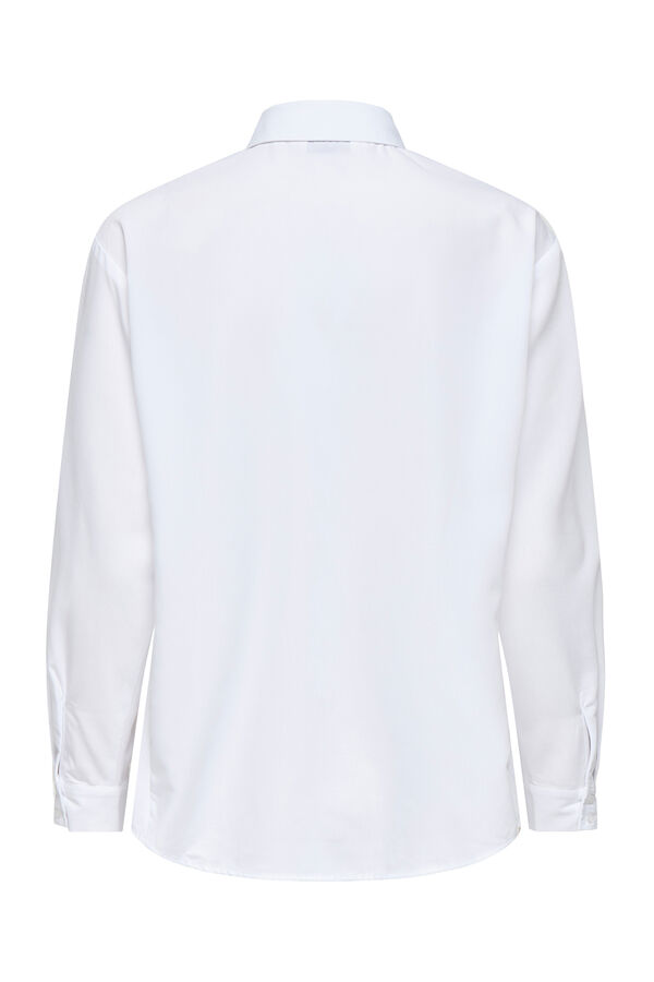 Only Camisa de manga larga blanco