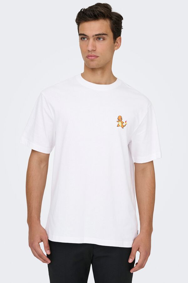 Only & Sons T-shirt manga curta branco