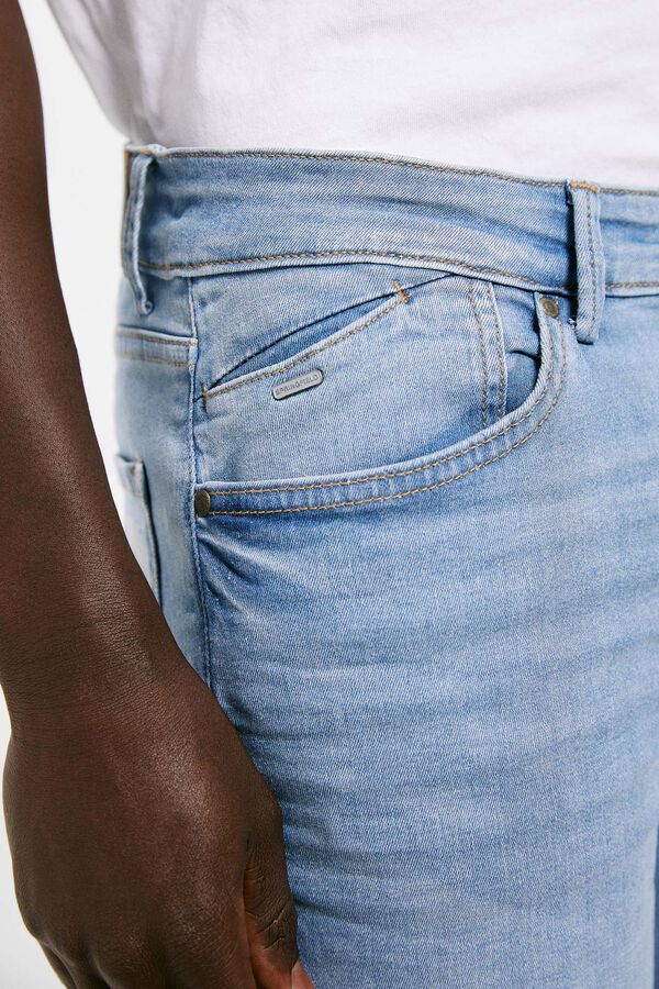 Springfield Jeans skinny lavagem média-clara. azul