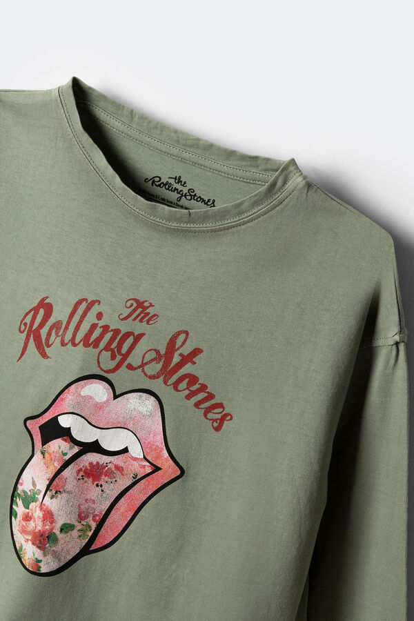 Springfield Kids Camiseta Rolling Stones ni&ntilde;a verde