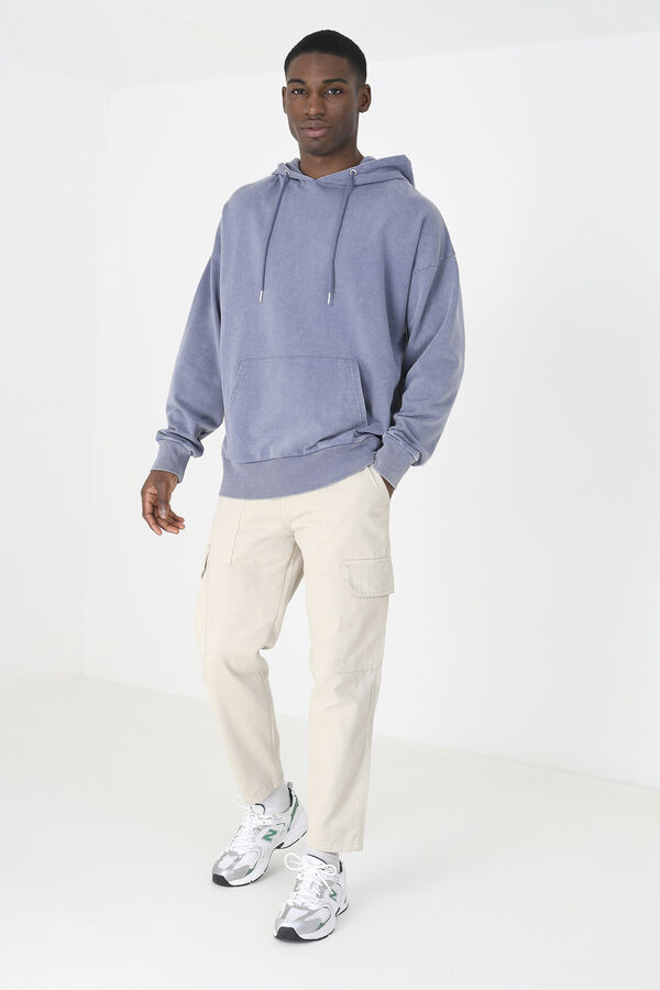 Brave Soul Sudadera oversize con capucha azul