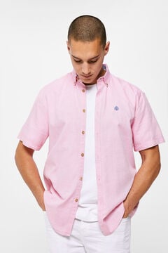 Springfield Camisa estructura color rosa