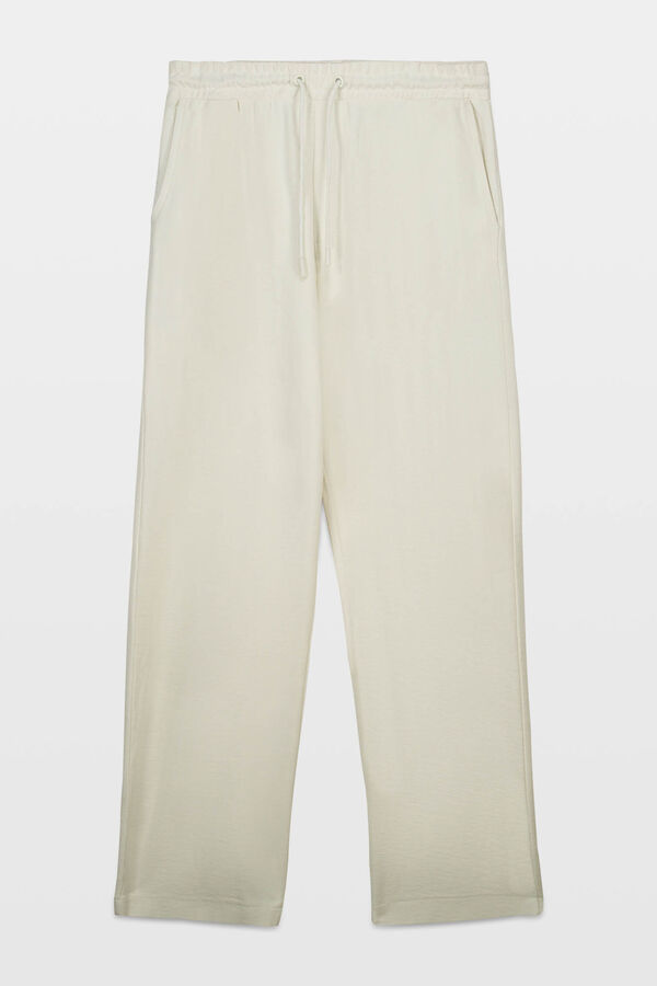 Springfield Pantal&oacute;n jogger recto blanco