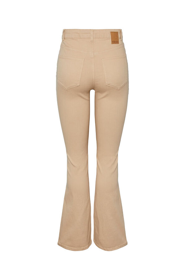 Pieces Jeans boca de sino cru