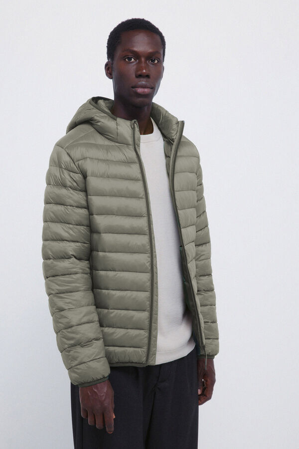 Springfield Chaqueta acolchada capucha verde