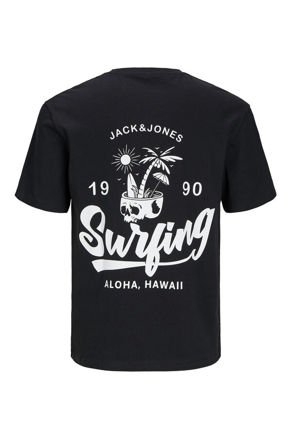 Jack & Jones Camiseta back print negro