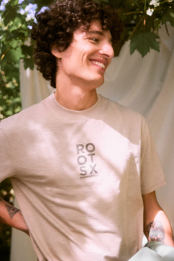 Springfield T-shirt "Roots Studio" estampado costas cru