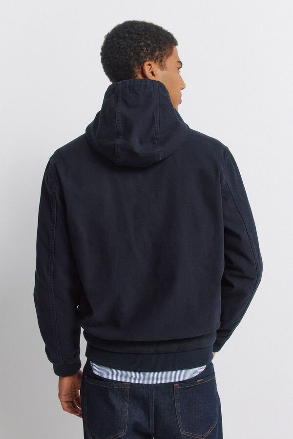 Springfield Chaqueta algod&oacute;n capucha azul