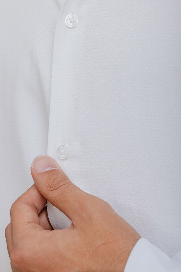 Celopman Camisa de Vestir blanco