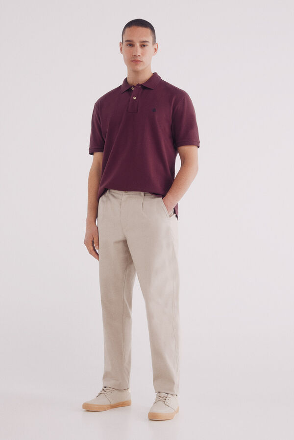 Springfield Polo piqu&eacute; b&aacute;sico regular fit estampado