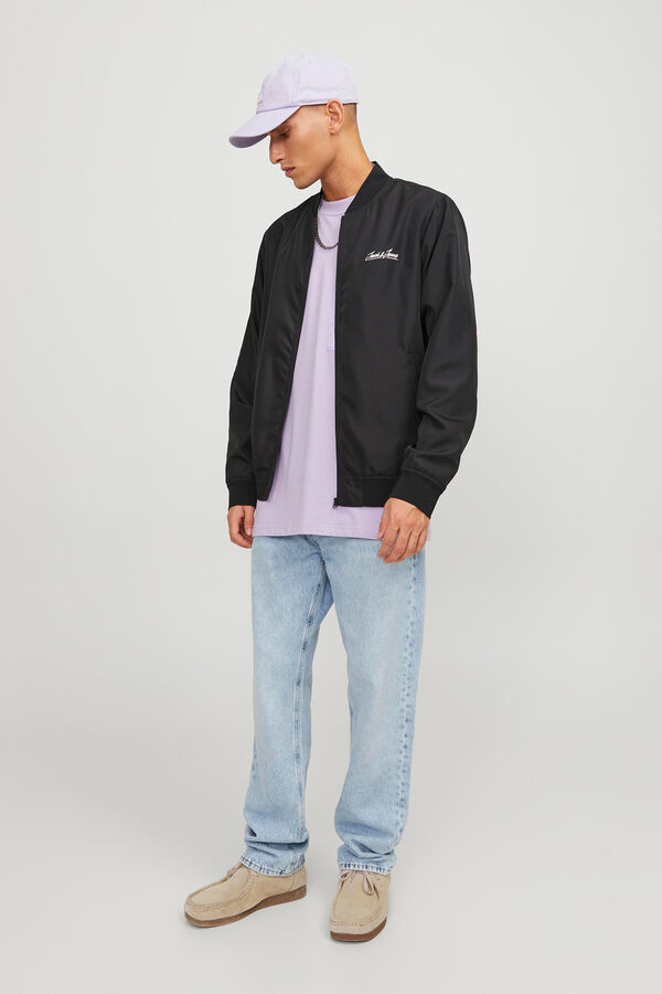 Jack & Jones B&oacute;mber cremallera negro