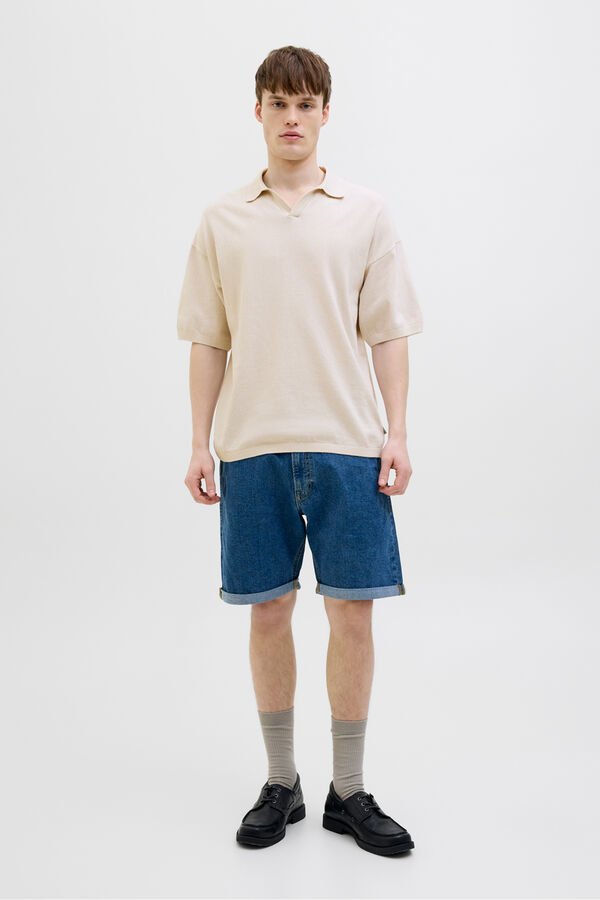 JJ REBEL Polo regular fit gris