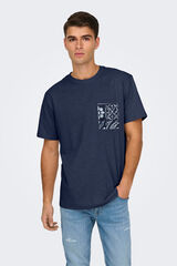 Only & Sons T-shirt de manga curta azul