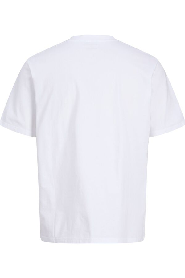 Jack & Jones Camiseta regular fit algod&oacute;n blanco