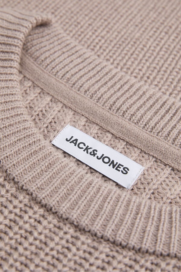 Jack & Jones Jersey b&aacute;sico cuello redondo gris