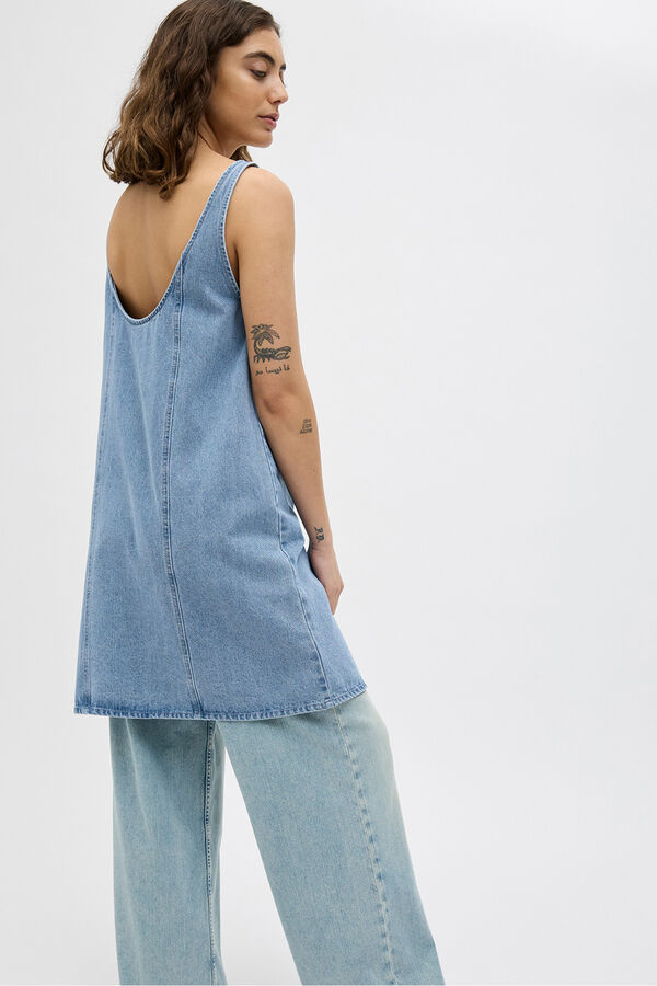 Jack & Jones Vestido corto denim azul