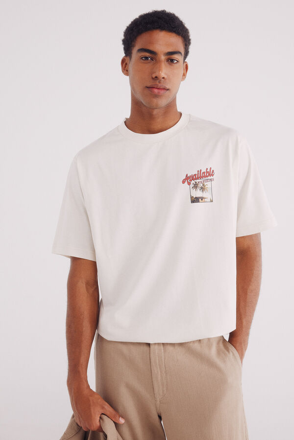 Springfield Camiseta dispon&iacute;vel branco