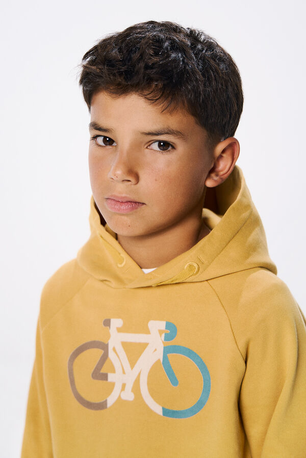 Springfield Kids Sudadera capucha bici ni&ntilde;o amarillo