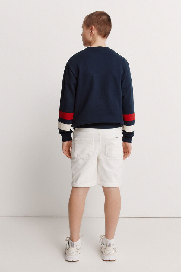 Springfield Kids Bermuda denim para ni&ntilde;o blanco