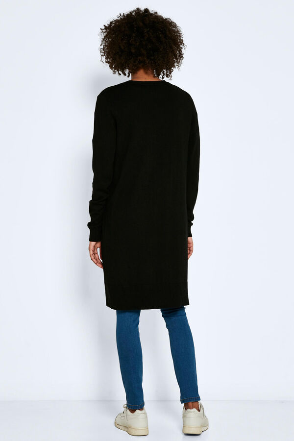 Noisy May C&aacute;rdigan largo de punto negro