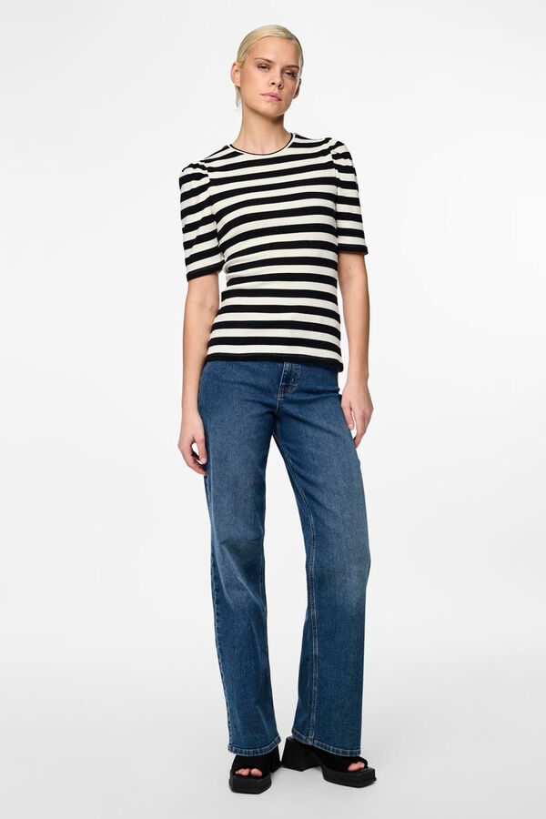 Pieces T-shirt de manga curta branco