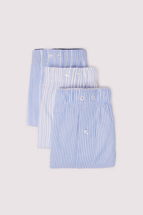 Springfield Pack 3 boxers rayas azul