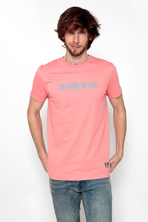 Brave Soul Camiseta estampada en espalda naranja