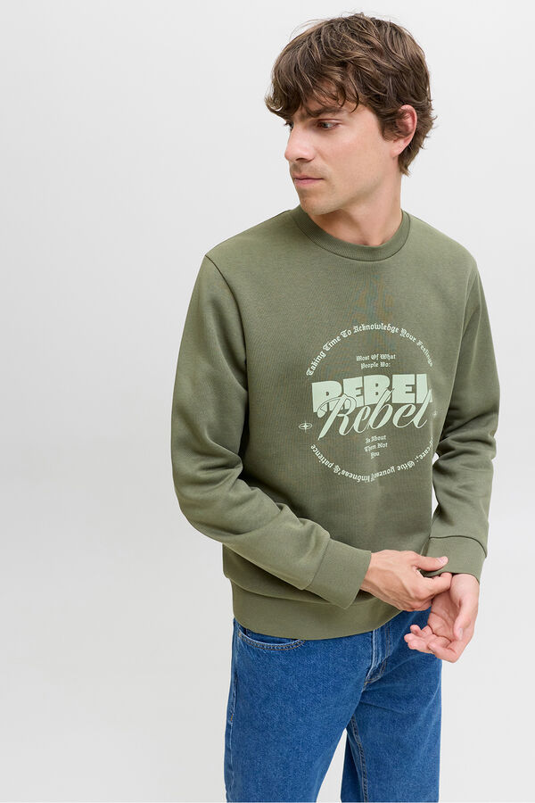 JJ REBEL Sudadera regular fit verde