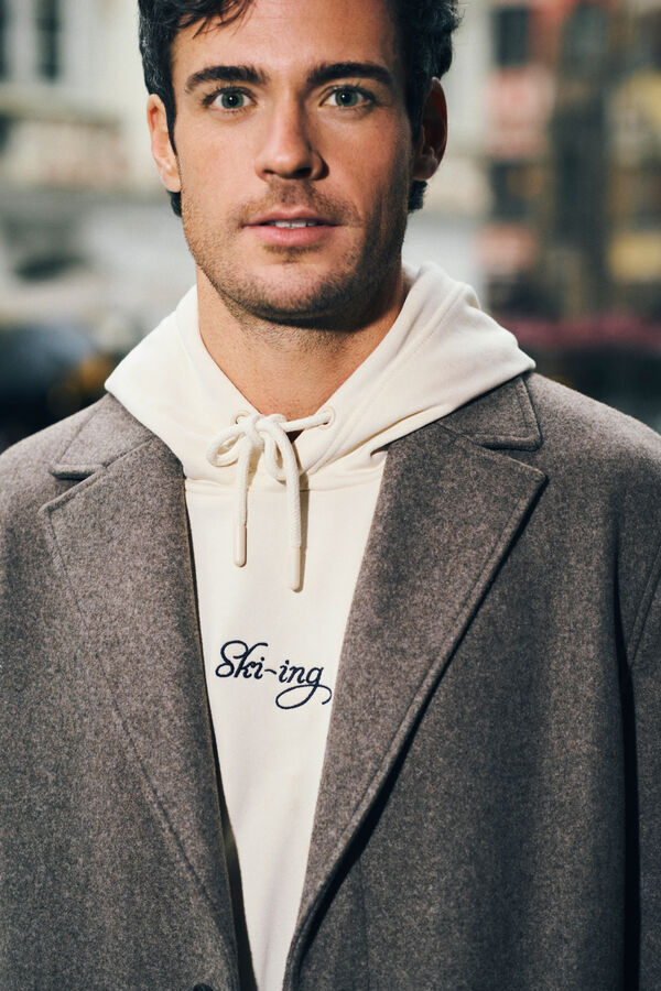 Springfield Sudadera capucha Ski- ing blanco