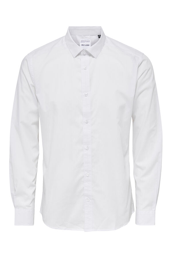 Only & Sons Camisa manga larga blanco