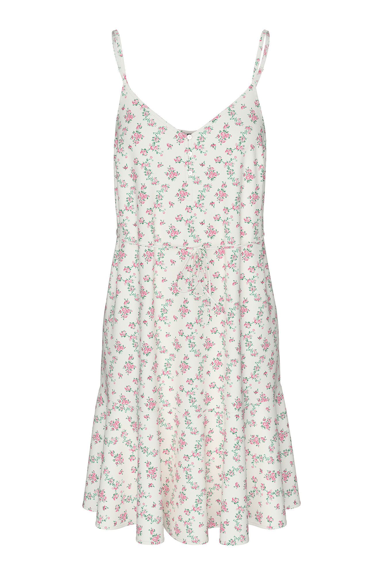 Pieces Vestido corto de tirantes fluido