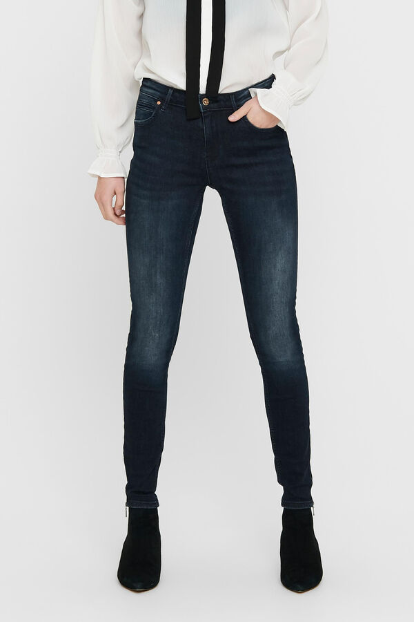 Springfield Jeans Skinny cintura media azulado