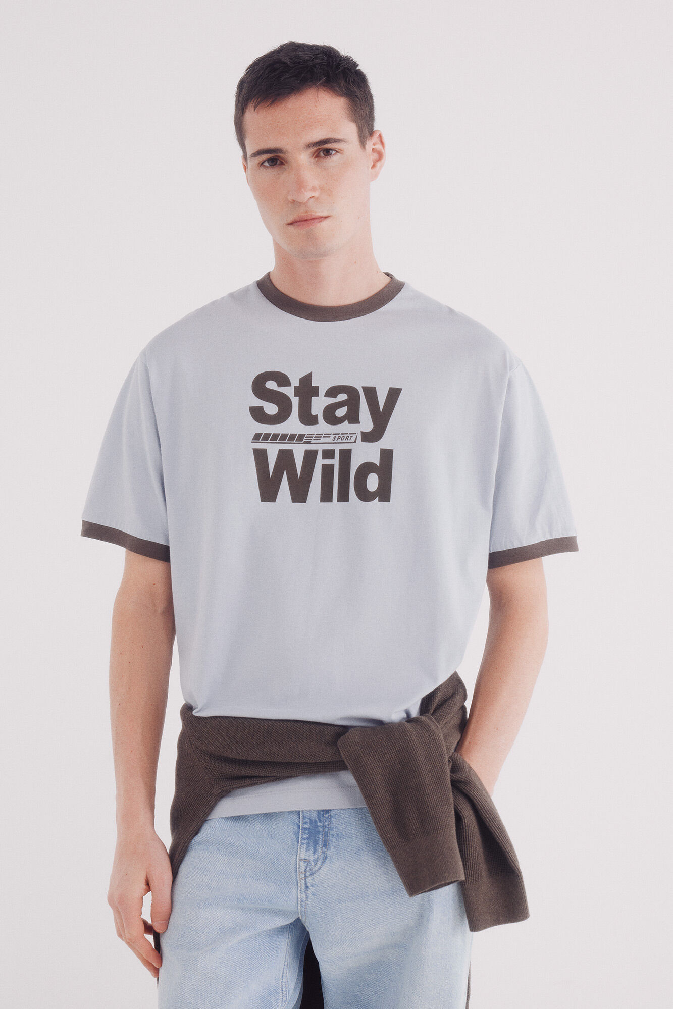 Springfield Camiseta contraste stay wild