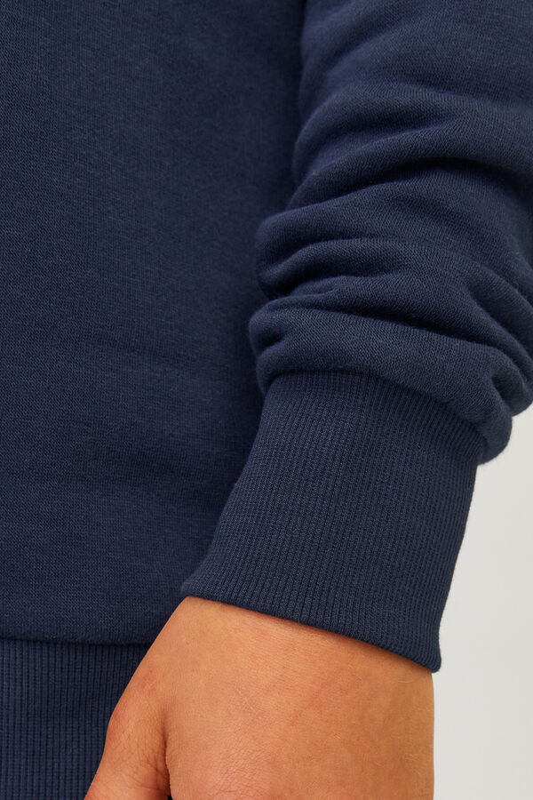 Jack & Jones Junior Sudadera felpada estampada logo azul