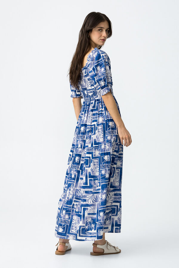 Tiffosi Vestido Estampado azul
