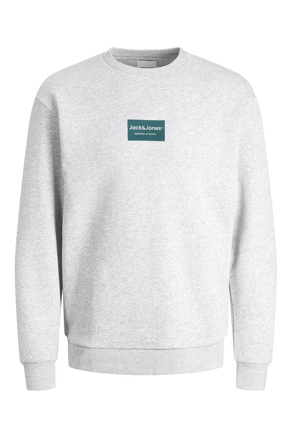 Jack & Jones Sweatshirt gola redonda em felpa branco