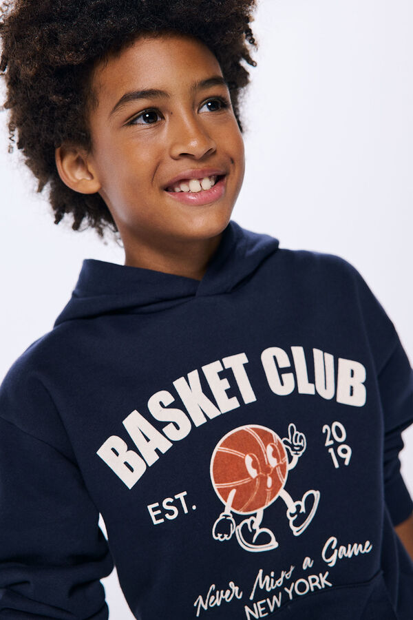Springfield Kids Sudadera capucha Basket Club azul
