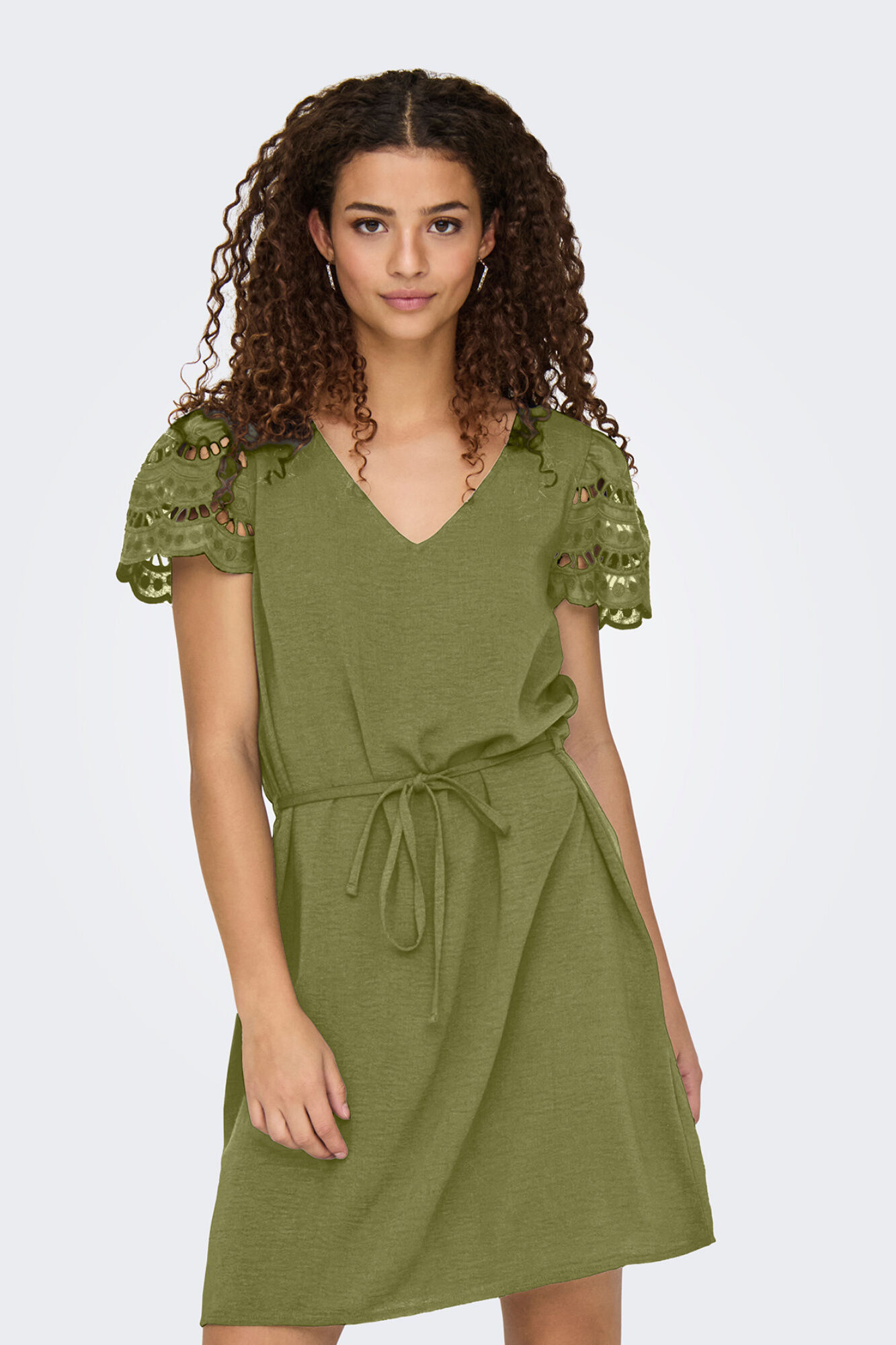 JDY Vestido corto detalle encaje