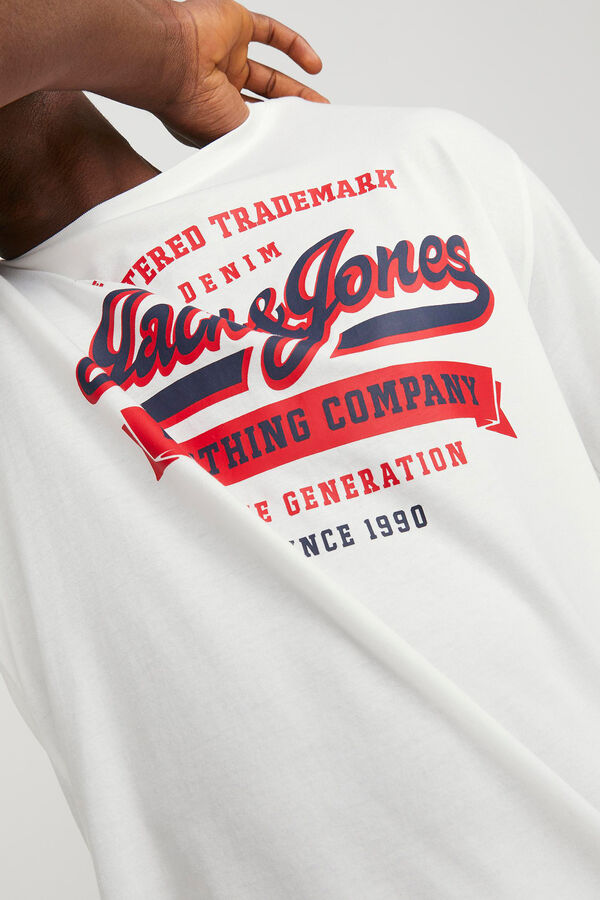 Jack & Jones T-shirt fit padr&atilde;o branco