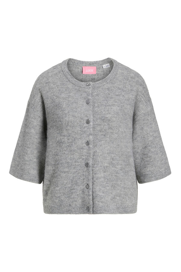Jack & Jones Cardigan de puno con botones gris