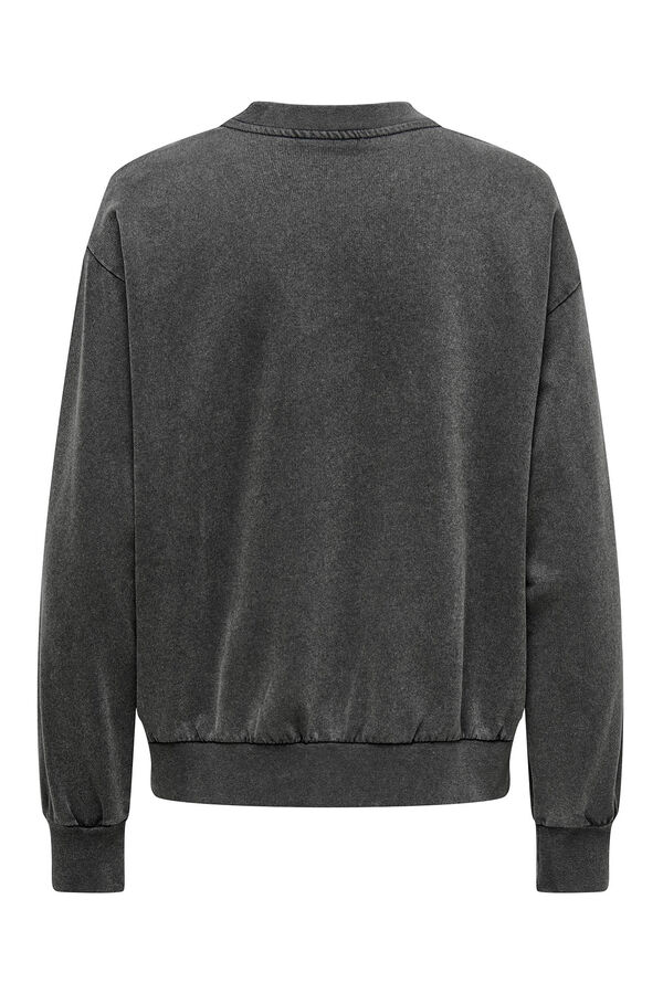 Only Sudadera con dibujo frontal negro