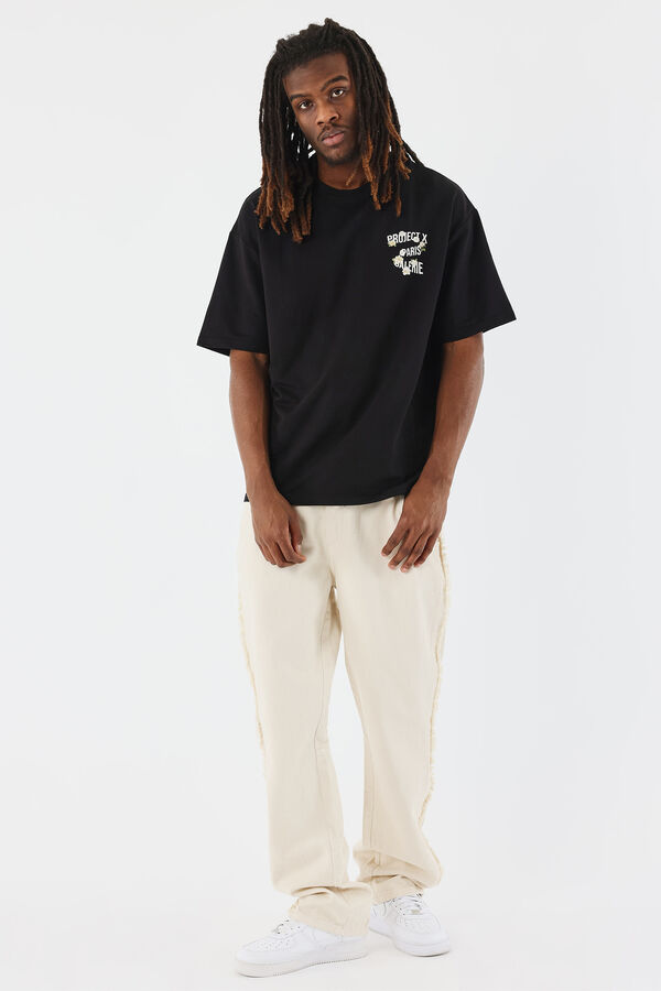 Project X Paris Camiseta grande floral preto
