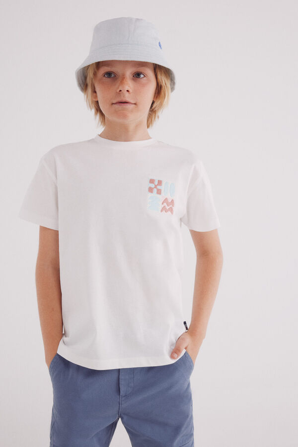 Springfield Kids Camiseta Culture Alternative ni&ntilde;o marfil