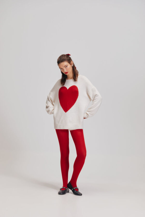 Springfield Jersey corazón intarsia estampado