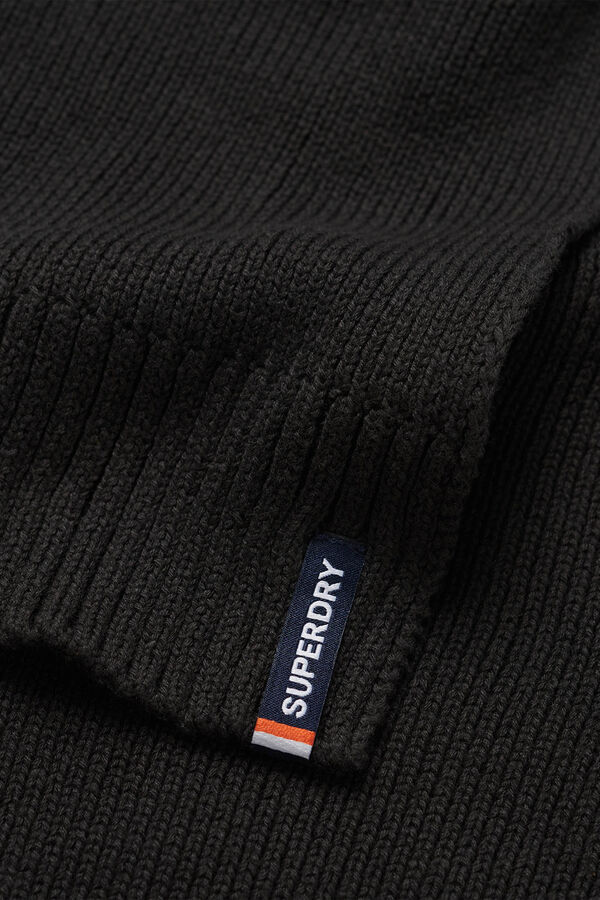 Superdry Bufanda De Punto negro