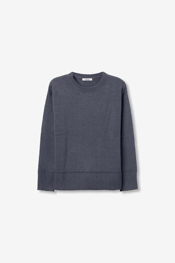 Tiffosi Jersey cuello redondo turquesa